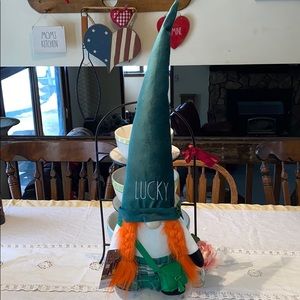 Rae Dunn☘️Gnome Irish lassie/skirt & purse☘️🍀☘️🍀